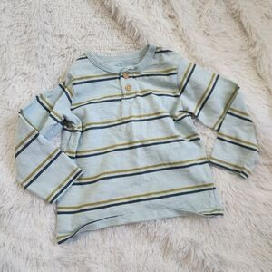 Little Co By Lauren Conrad 100% Cotton Henley Long Sleeve Shirt 9 Months